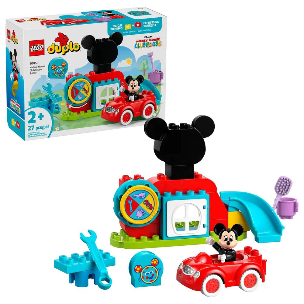 LEGO Mickey Mouse Clubhouse and Car Building Set in Multicolor, , large