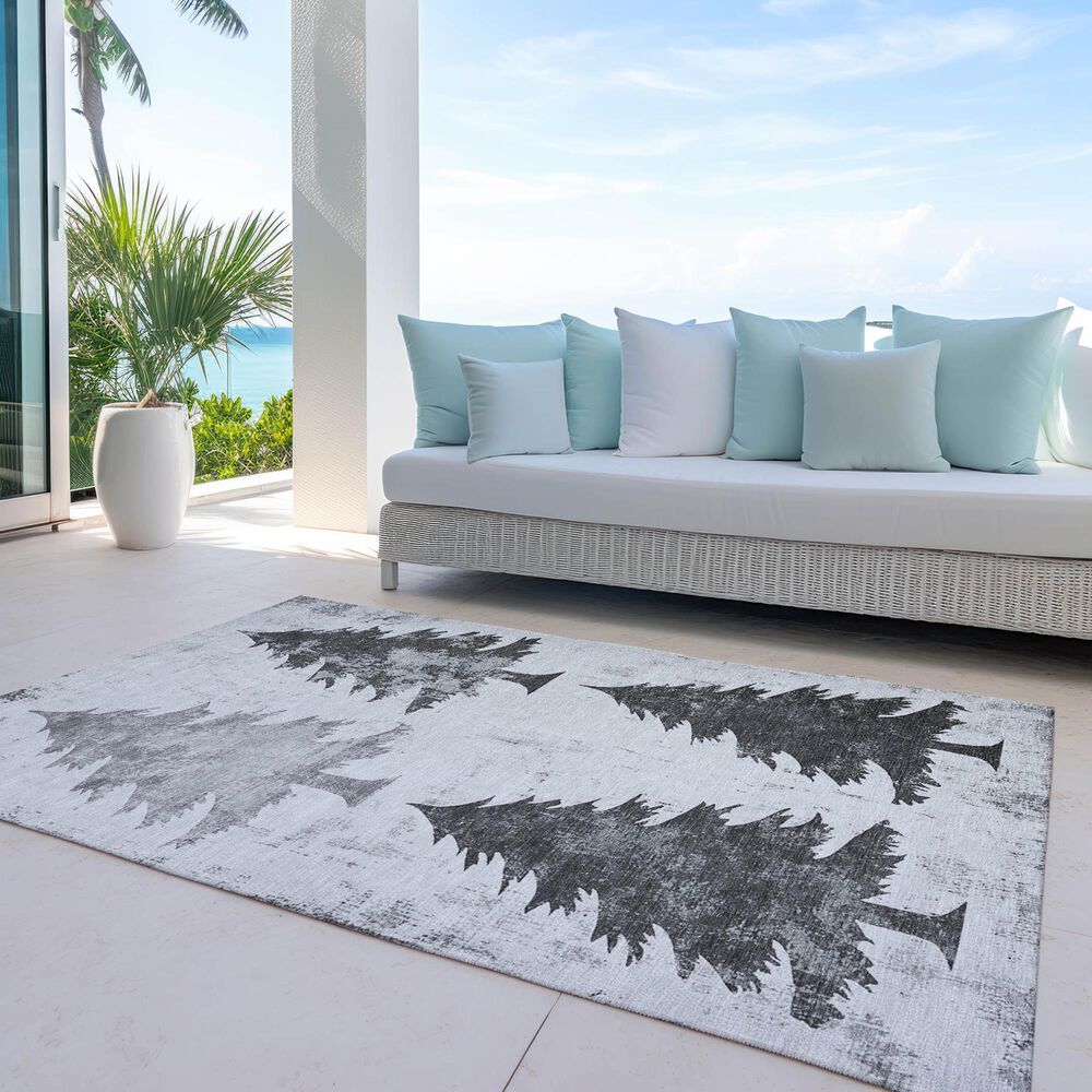 Dalyn Rug Company Wonderland WN19 5&#39; x 7&#39;6&quot; Gray Indoor/Outdoor Area Rug, , large