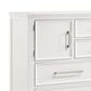 New Heritage Design Andover 6 Drawer Dresser and Mirror in White, , large