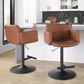 Lumisource Stout Swivel Adjustable Barstool in Black, , large