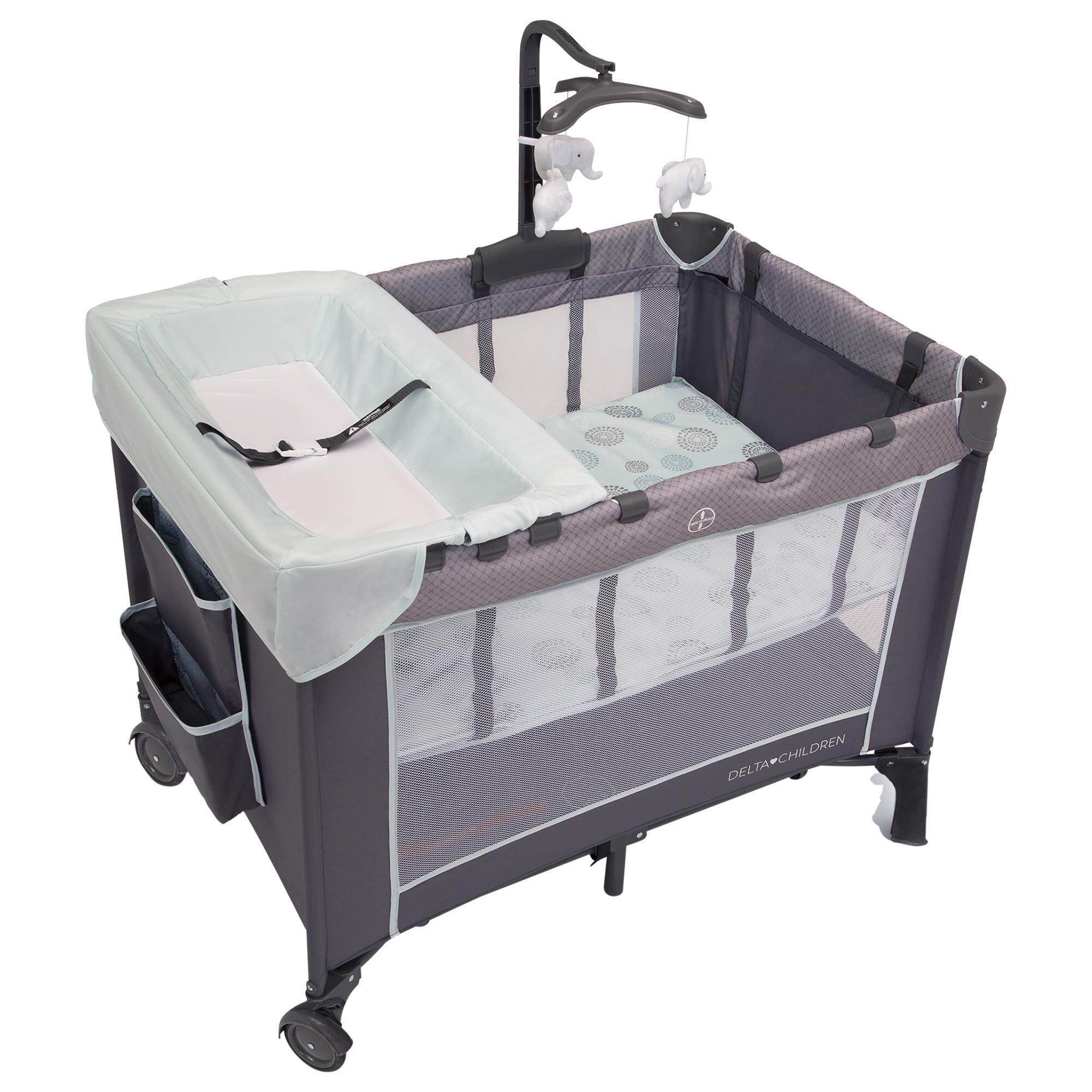 Delta LX Deluxe Portable Baby Play Yard in Eclipse NFM