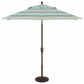 Garden Party Market 9" Octagon Push Button Tilt Umbrella with Bronze Base in Gateway Mist Stripe, , large