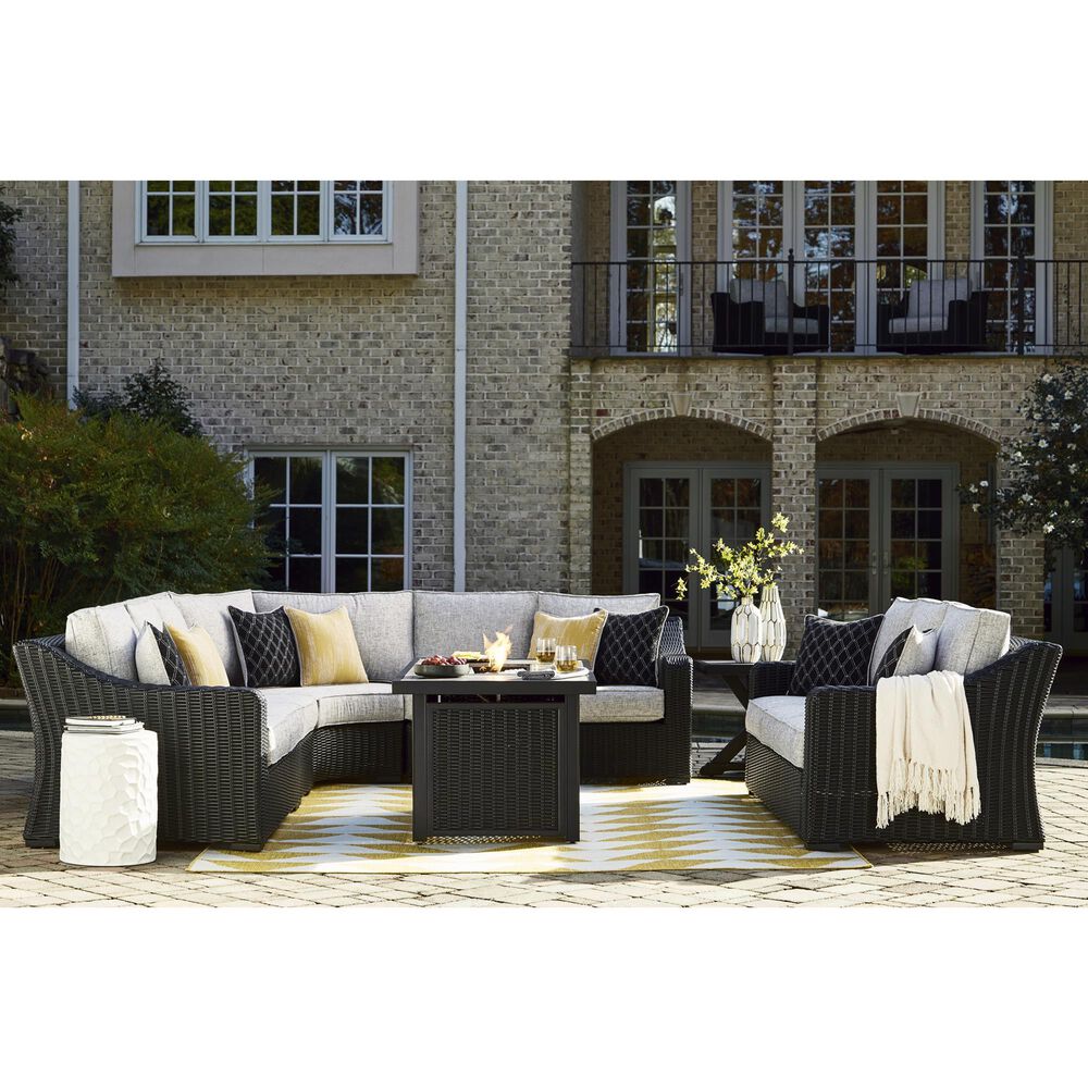 Ashley Beachcroft Square End Table in Black and Light Gray, , large