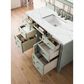 James Martin Vanities Brittany 48" Single Bathroom Vanity in Sage Green with 3 cm Ethereal Noctis Quartz Top and Rectangular Sink, , large