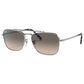 Ray-Ban New Caravan Sunglasses with Grey Lenses in Polished Silver, , large