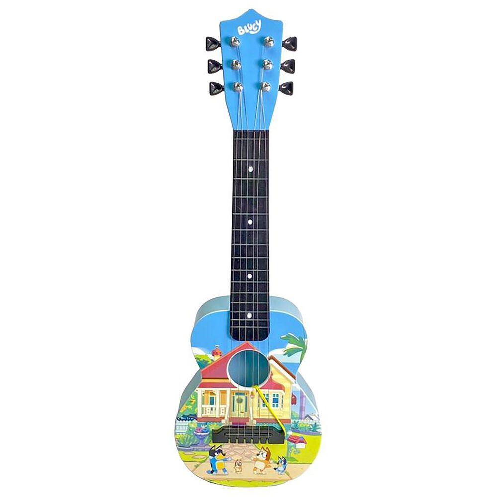 Bluey 21" Plastic Guitar Musical Instrument in Blue, , large