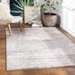 37B Aliyah Shag Cream, Gray, Dusty Pink and Light Slate 5"3" x 7" Area Rug, , large