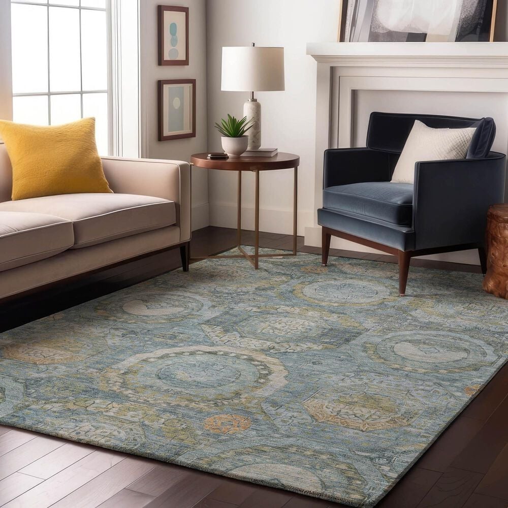 Dalyn Rug Company Tabrook TB14 Blue 3&#39; x 5&#39; Area Rug, , large