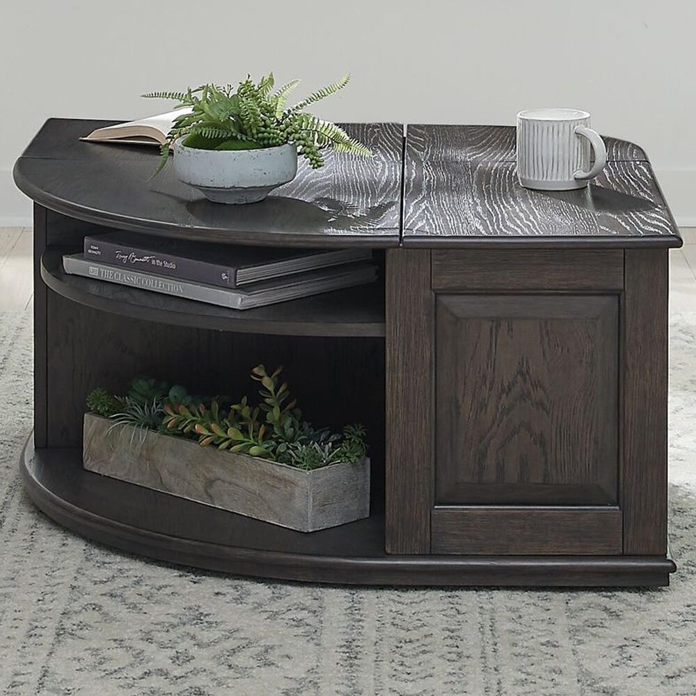 Belle Furnishings Wallace Cocktail Table in Aged Oak, , large
