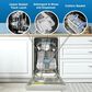 Danby 18" Built-In Dishwasher with Child Lock in White, , large