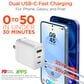 Hypercel SpeedBoost 45W PD Wall Charger with 6ft USB-C Cable in White, , large