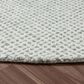 L&R Resources Criss Cross Green 8" Round Area Rug, , large