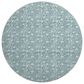 Dalyn Rug Company Soft Essentials Floral Teal 8" Round Indoor/Outdoor Area Rug, , large