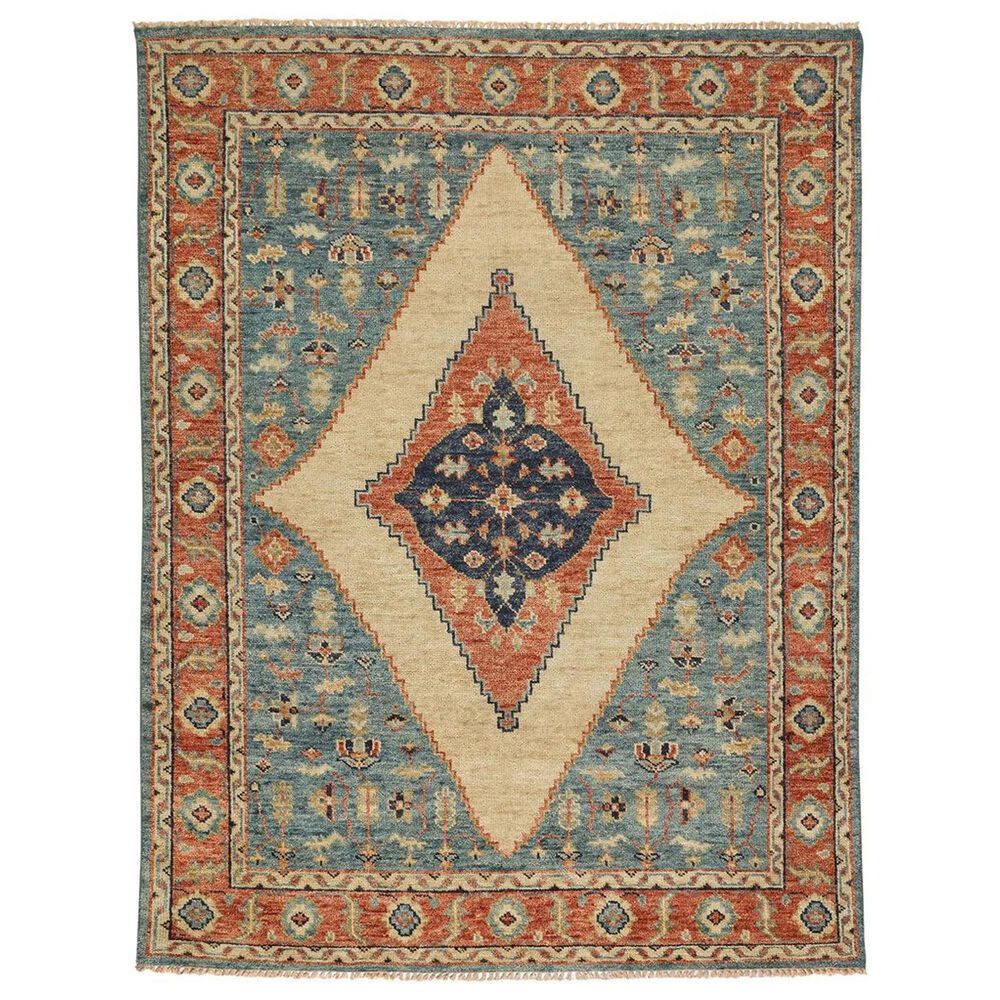 Capel Charise Tabriz 2"6" x 9" Fog Blue Runner, , large