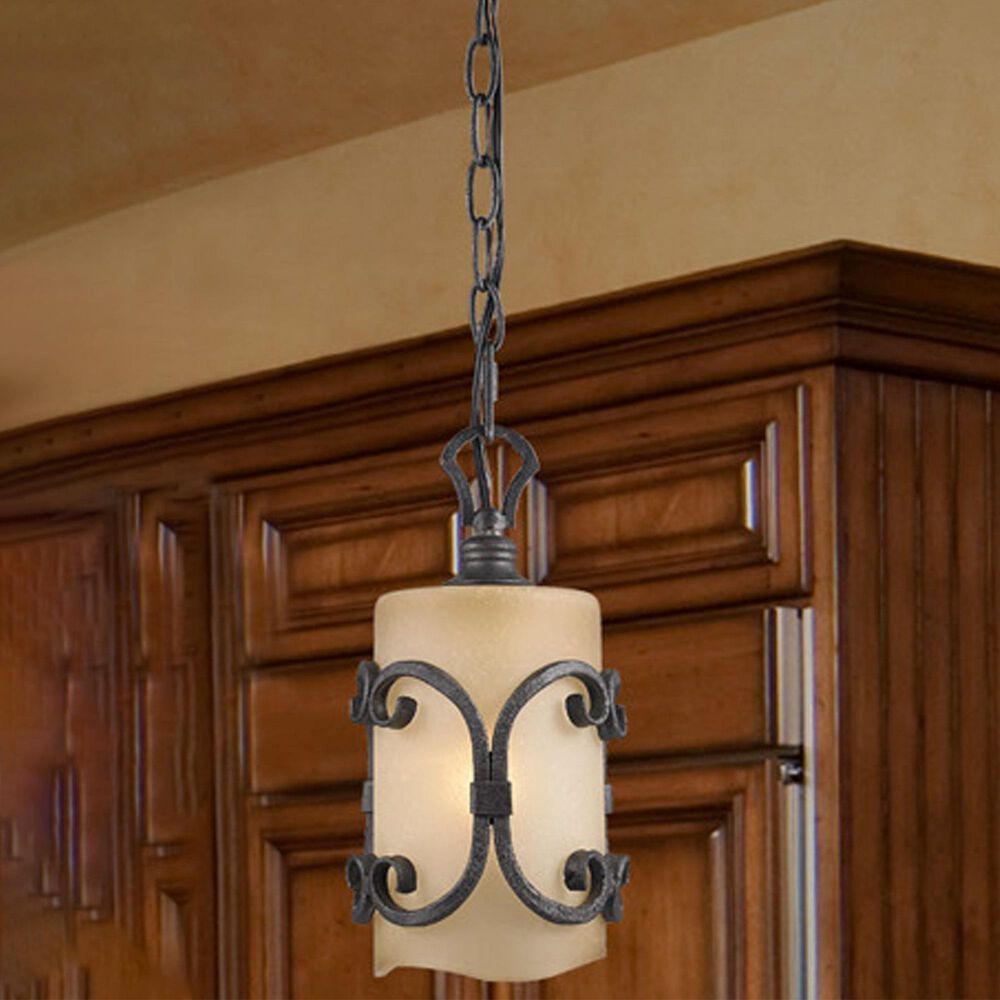 Golden Lighting Madera 1-Light Mini Pendant in Black, , large