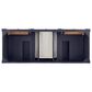 James Martin Brittany 60" Double Bathroom Vanity in Victory Blue with 3 cm Tajnar Eclos Top and Rectangular Sinks, , large