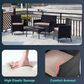 Furniture of America Bianca 4-Piece Patio Conversation Set in Black, , large