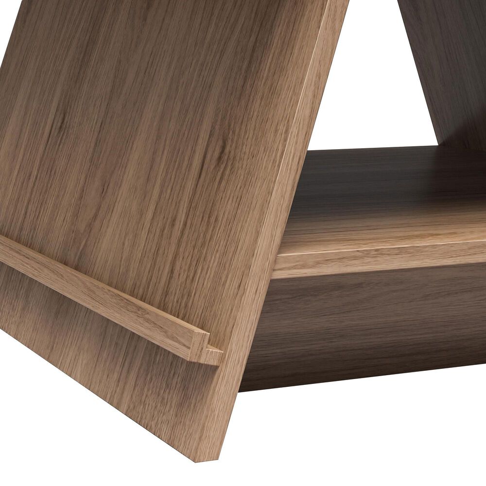 DHP Danton A-Frame Coffee Table with Magazine Perch in Danish Walnut, , large