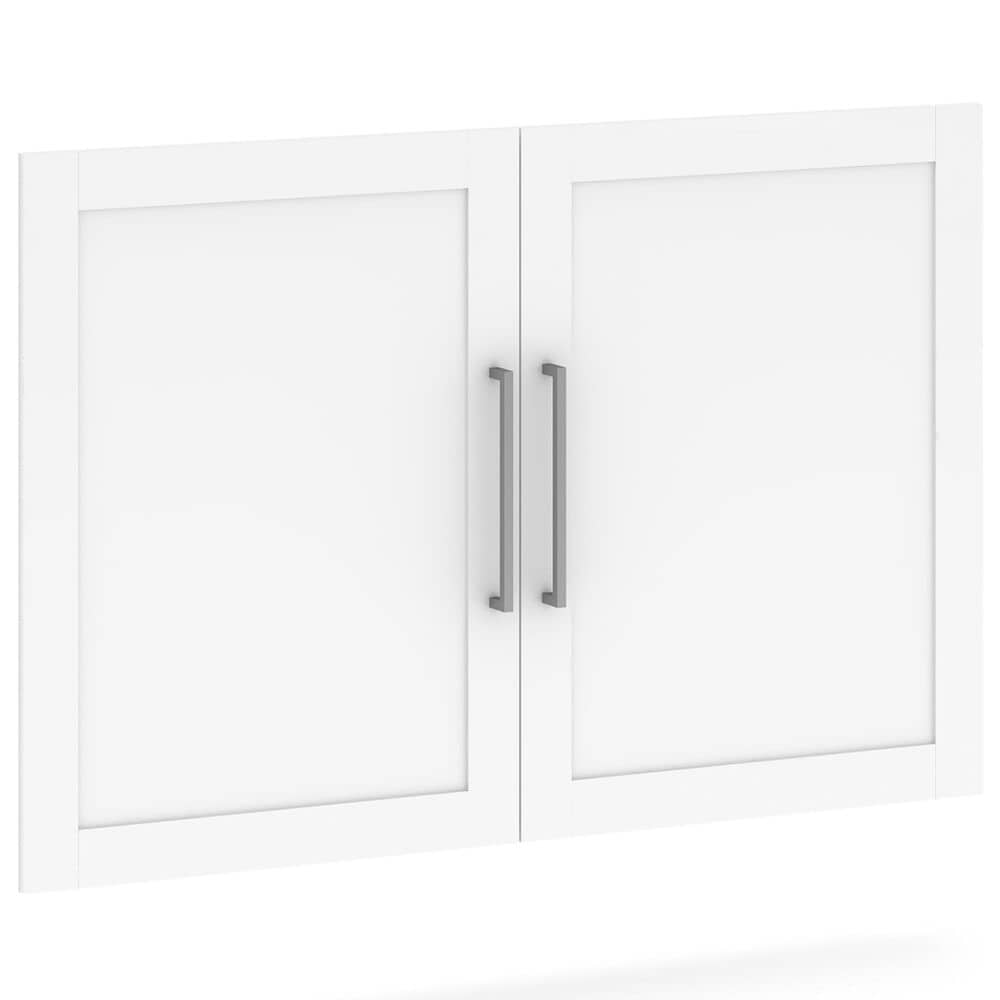 Sauder Bundled Cabinet with Faux Stone Top &amp; Doors, , large