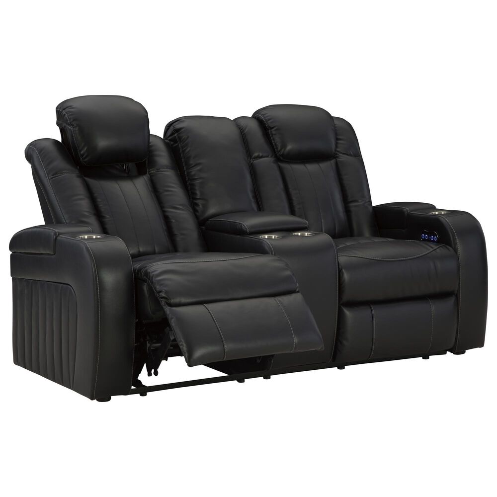 Ashley Caveman Den 2-Piece Power Reclining Living Room Set in Midnight, , large