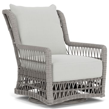 Lloyd Flanders Mackinac Swivel Glider Lounge Chair in Bright Side Fog, , large