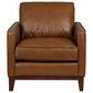 Italiano Furniture Weston 4-Piece Stationary Leather Living Room Set in Highland Brown, , large