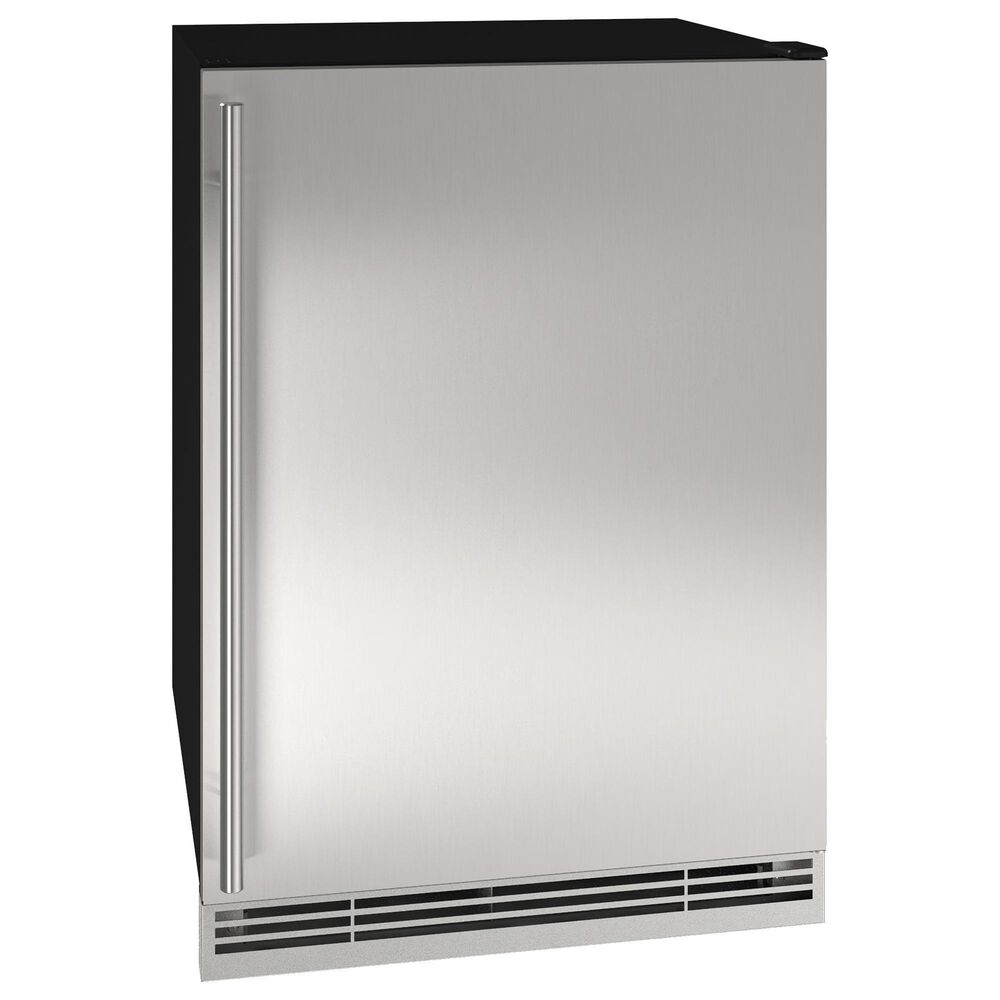 U-Line 5.7 Cu. Ft. Beverage Center with Solid Door in Stainless Steel, , large