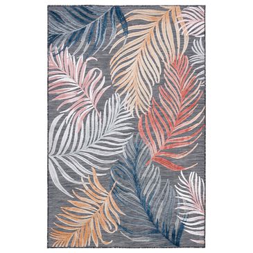 Safavieh Cabana CBN445H 4" x 6" Black and Rust Indoor/Outdoor Area Performance Rug, , large