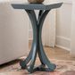 Linden Boulevard Dylan Sculptural Pedestal End Table in Blue, , large