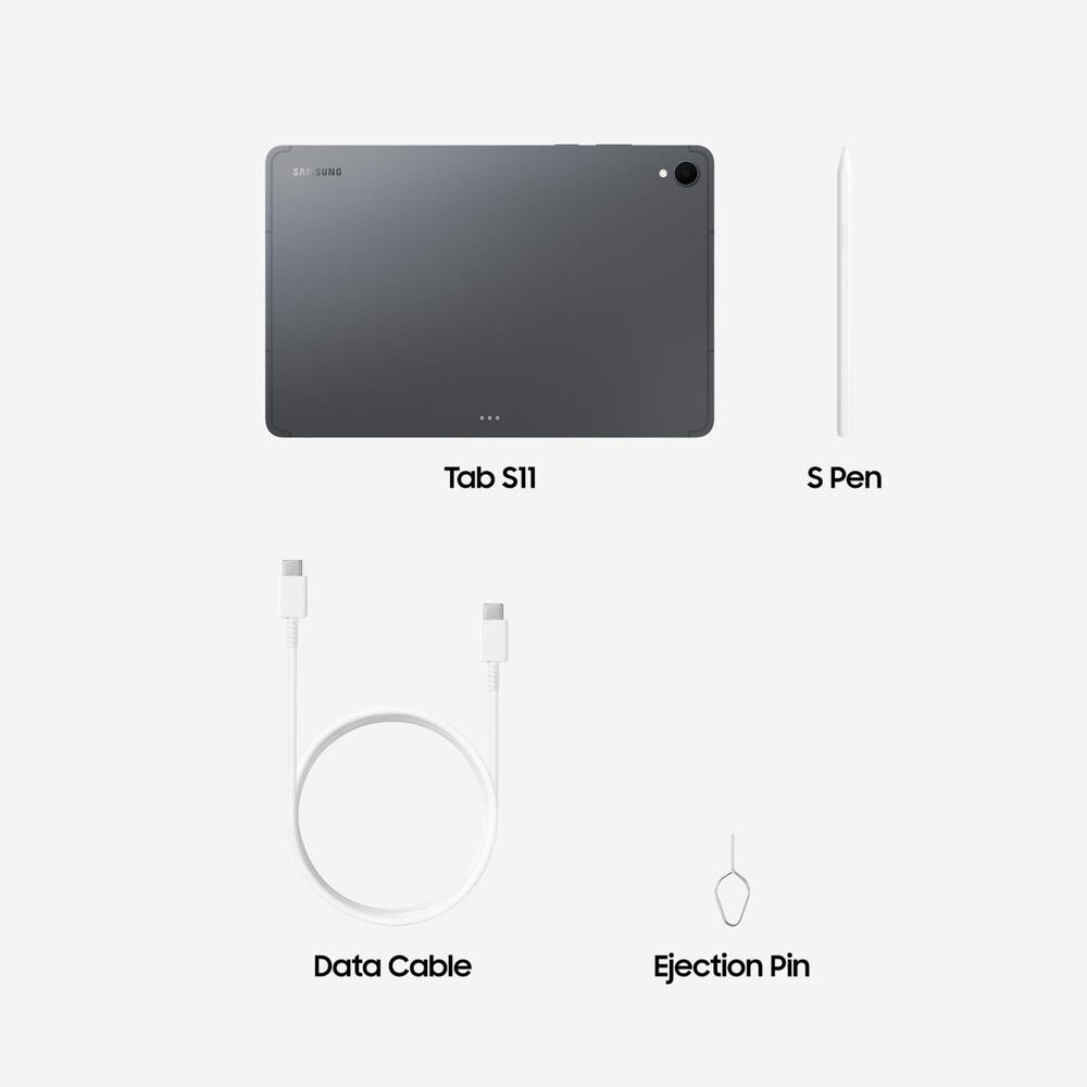 Samsung Galaxy Tab S11 128GB with S-Pen in Gray, , large