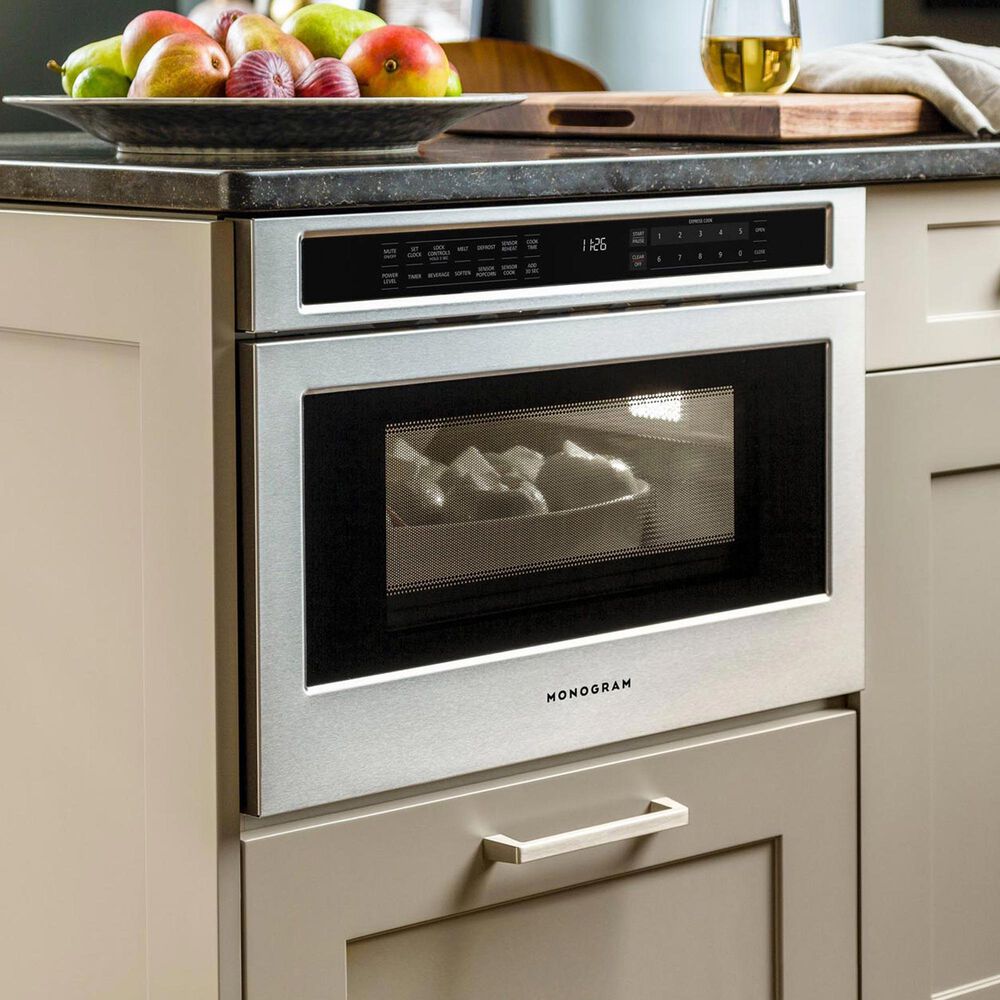 Monogram 1.2 Cu. Ft. Drawer Microwave in Stainless Steel, , large