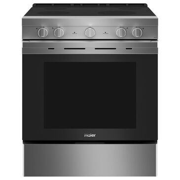 Haier 5.7 Cu. Ft. Smart Slide-In Electric Range with Convection in Stainless Steel, , large
