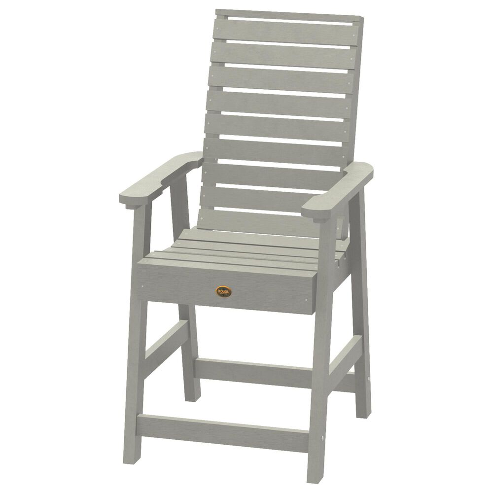 Highwood USA Glennville Patio Counter Height Chair in Harbor Gray, , large
