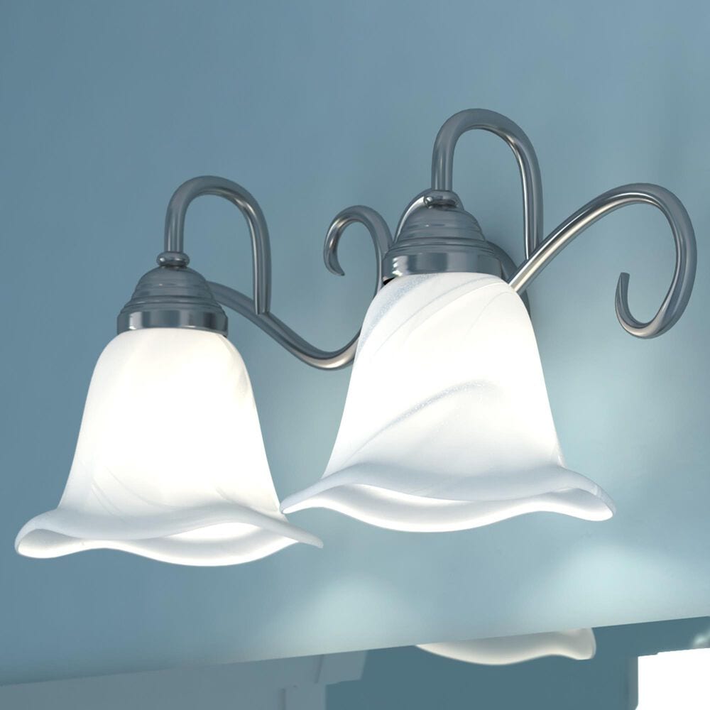 Vaxcel Bella 2-Light Bathroom Vanity Fixture in Brushed Nickel, , large