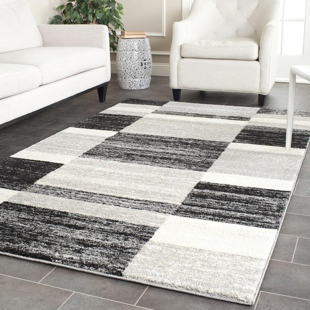 Safavieh Retro RET2692-9079 5&#39; x 8&#39; Black and Light Grey Area Rug, , large