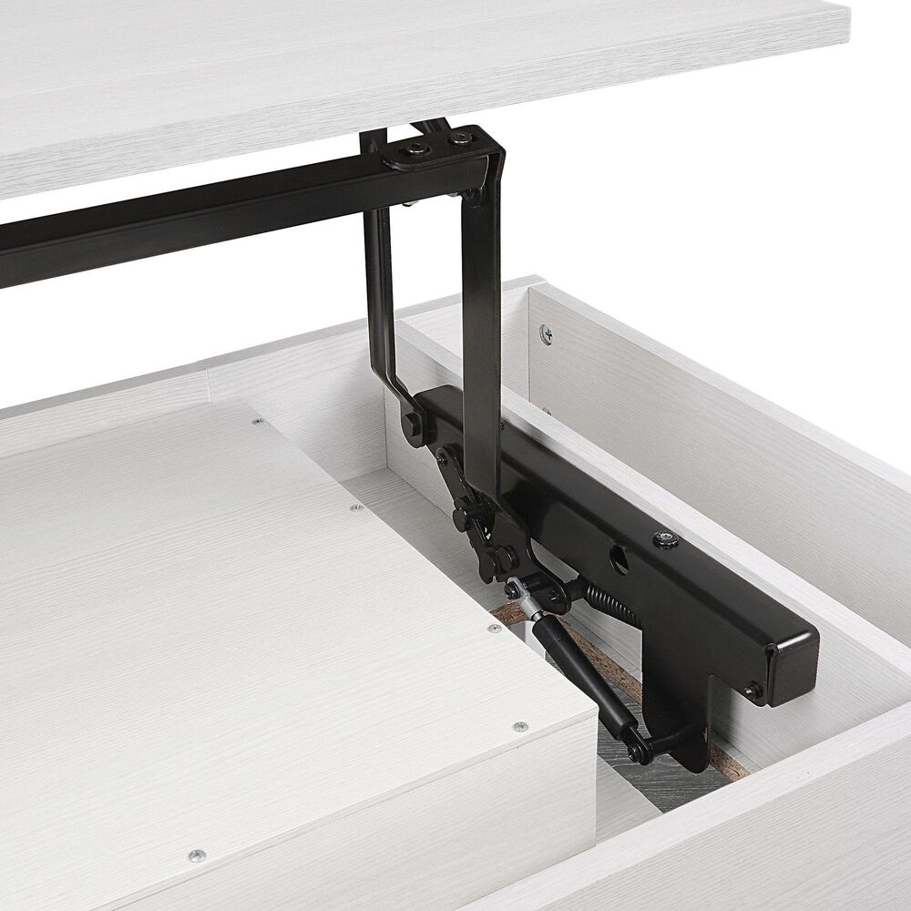 OSP Home Contempo Sit-To-Stand Adjustable Height Desk in White Oak, , large