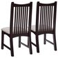 Linon Home Decor Bonnie Side Chair with Light Grey Faux Leather Cushion in Black (Set of 2), , large