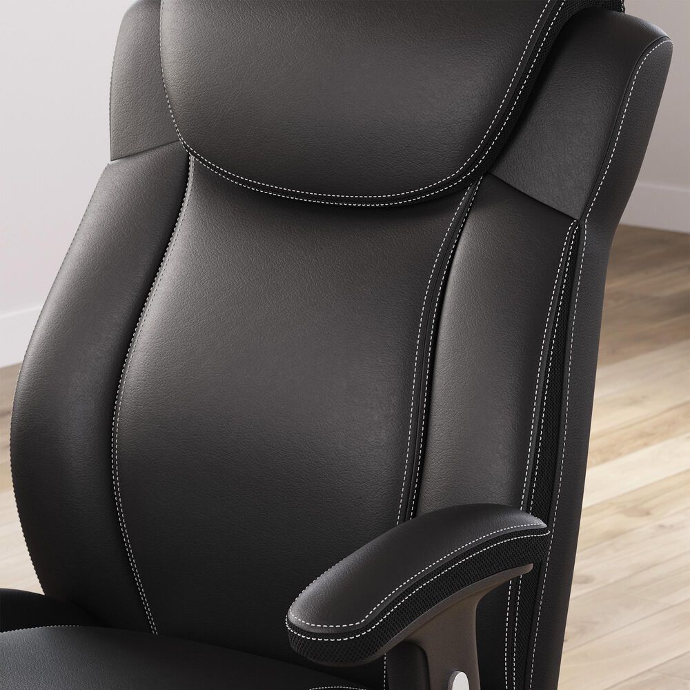 Ashley Corbindale Swivel Desk Chair in Black, , large