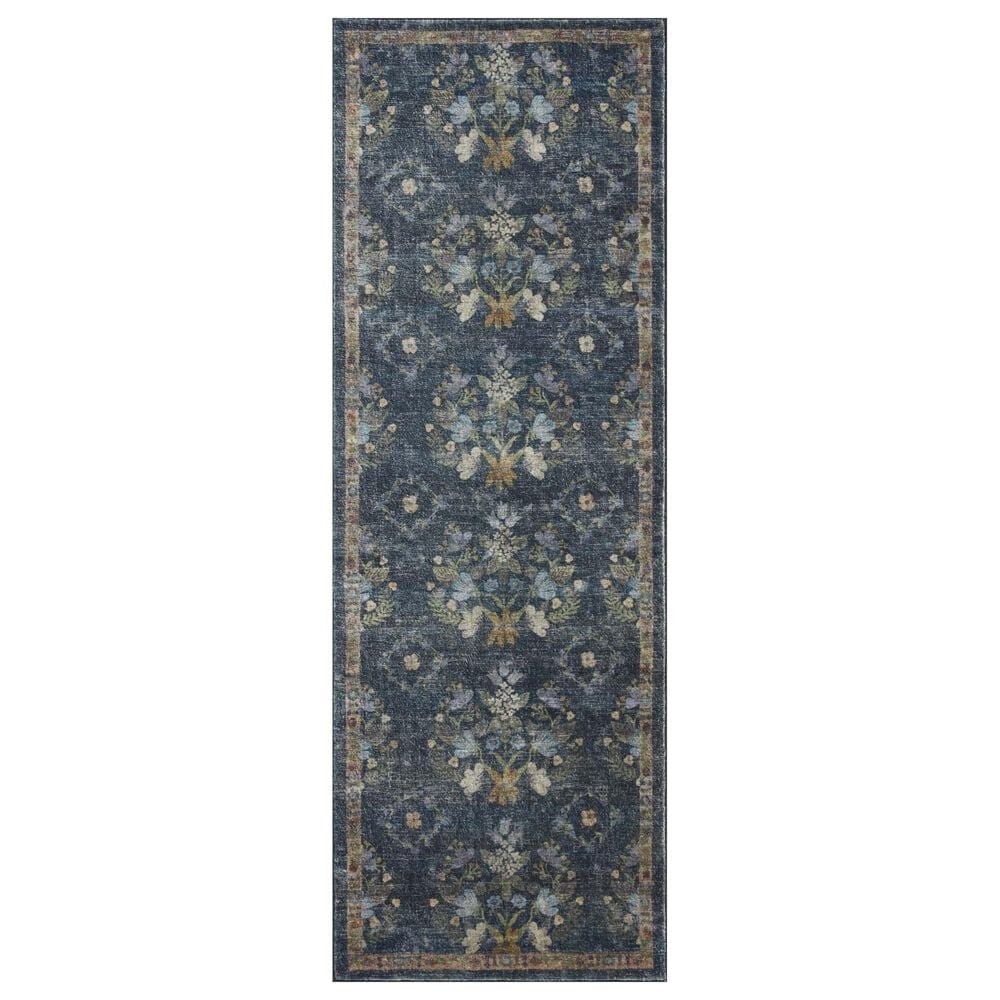 Rifle Paper Co. x Loloi Courtyard 2"6" x 7"6" Seville Navy Runner, , large