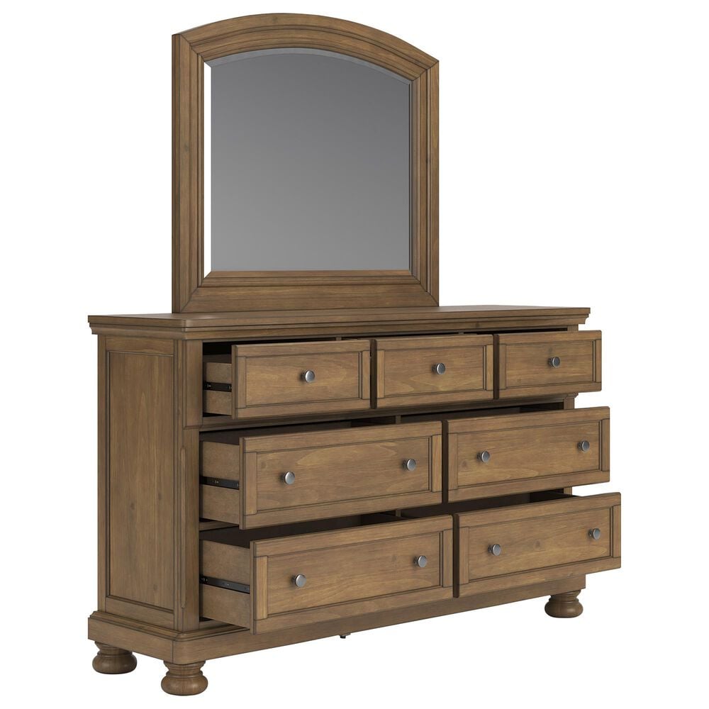 Ashley Feddinger 3-Piece Queen Storage Bedroom Set in Chestnut Brown, , large