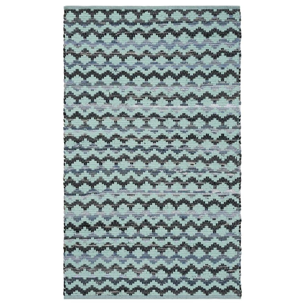 Safavieh Montauk 3" x 5" Turquoise, Blue and Black Area Rug, , large