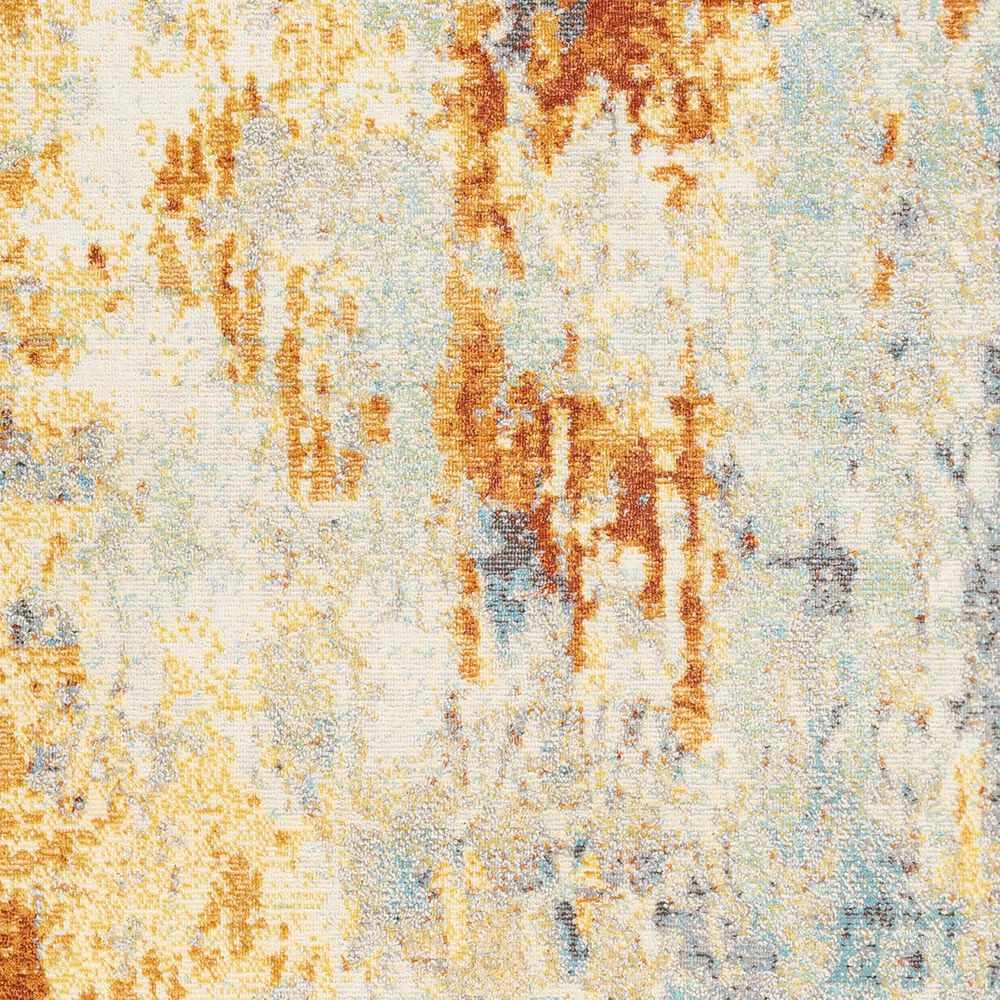 Surya Bodrum 8&#39;10&quot; x 12&#39; Ivory, Orange, Saffron, Gray and Blue Area Rug, , large