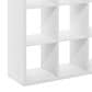 HOMLUX 9-Cube Reversible Open Back Bookshelf in White, , large