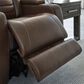 Ashley High Impact Power Recliner with Adjustable Headrest in Tobacco, , large