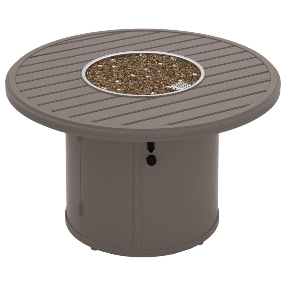 Tropitone Banchetto Round Fire Pit Table in Graphite, , large