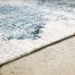 Ashley Daddridge 8" x 10" Blue, Gray and Ivory Outdoor Rug, , large