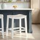 Armen Living Iyani Counter Height Stool in White, , large