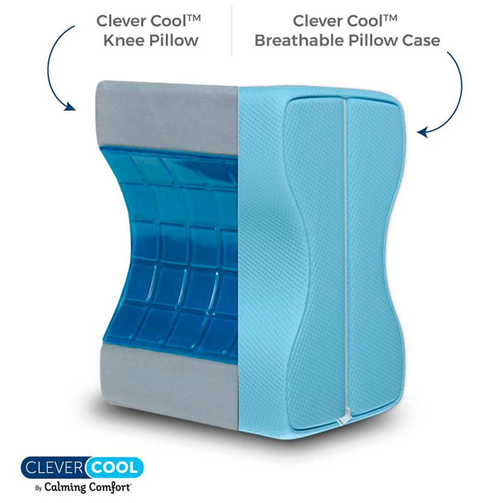 Sharper Image Calming Comfort Clever Cool Knee Pillow Nebraska Furniture Mart Details about clever comfort by yeoman yarns. sharper image calming comfort clever cool knee pillow nfm