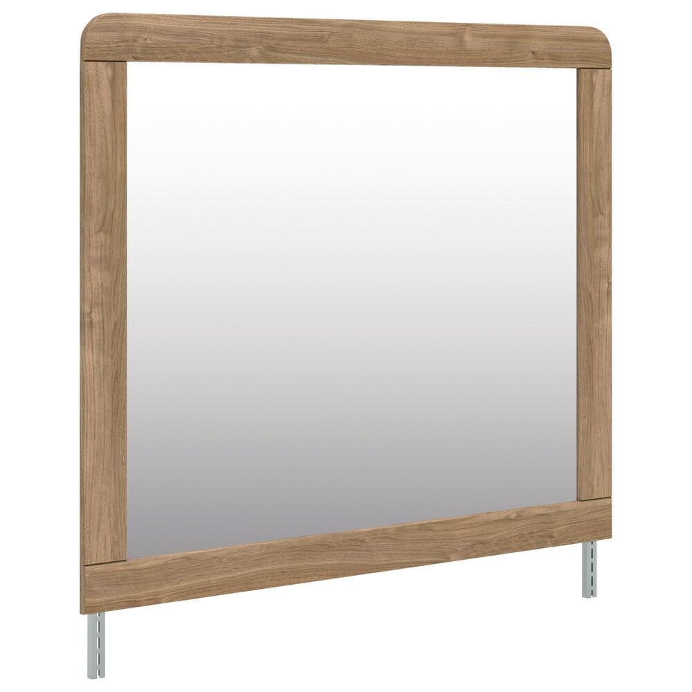Ashley Gramburg Dresser Mirror in Warm Natural Brown, , large
