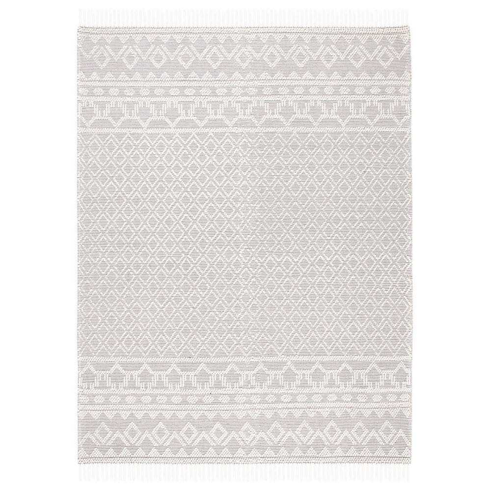 Safavieh Natura NAT351A 9" x 12" Ivory and Grey Area Rug, , large